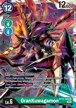 GranKuwagamon (BT12-056) - Across Time (Rare) [BT-12-056]