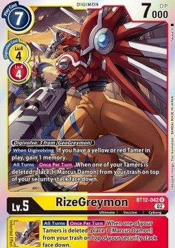 RizeGreymon (BT12-042) - Across Time (Rare) [BT-12-042]