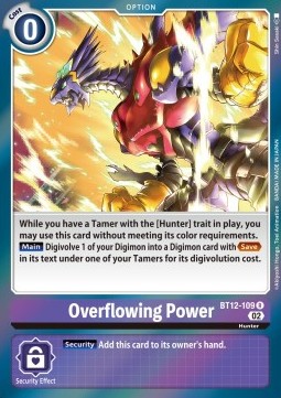 Overflowing Power (BT12-109) - Across Time (Rare) [BT-12-109]