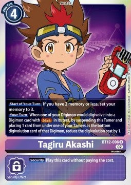 Tagiru Akashi (BT12-096) (V.1) - Across Time (Rare) [BT-12-096]