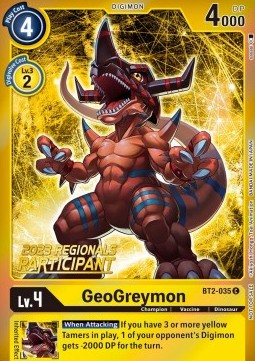 GeoGreymon (BT2-035) (V.1) - Championship 2023 Promos (Common) [CP23-BT2-035]