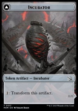 Incubator Token // Phyrexian Token (A 0/0) (V.2) - March of the Machine: Extras (Token) [XMOM-T17]