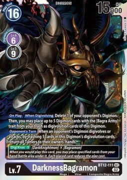 DarknessBagramon (BT12-111) (V.1) - Across Time (Secret Rare) [BT-12-111]