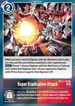 Super Eradication Attack (BT12-108) - Across Time (Rare) [BT-12-108]