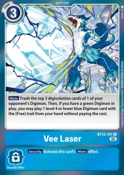 Vee Laser (BT12-101) - Across Time (Rare) [BT-12-101]