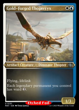 Gold-Forged Thopteryx (V.2) - March of the Machine: The Aftermath: Extras (Uncommon) [XMAT-131]