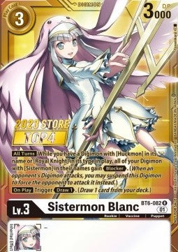 Sistermon Blanc (BT6-082) (V.2) - Store Championships Promos (Alternative Art) [SCP-BT6-082]