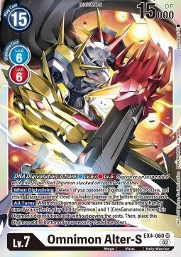 Omnimon Alter-S (EX4-060) (V.1) - Alternative Being (Super Rare) [EX04-060]