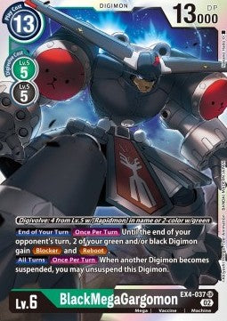 BlackMegaGargomon (EX4-037) (V.1) - Alternative Being (Super Rare) [EX04-037]