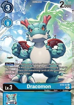 Dracomon (ST8-03) - Premium Bandai Products (Alternative Art) [PB-XX-ST8-03]