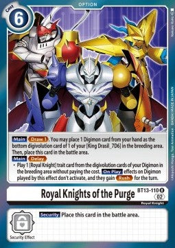 Royal Knights of the Purge (BT13-110) - Versus Royal Knights (Rare) [BT-13-110]