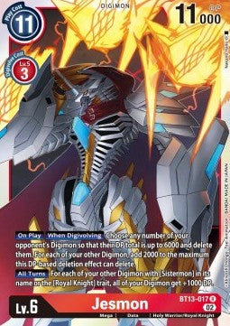 Jesmon (BT13-017) (V.1) - Versus Royal Knights (Rare) [BT-13-017]