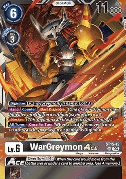 WarGreymon Ace (ST15-12) - Promos: Versus Royal Knights (Super Rare) [BT-13P-ST15-12]