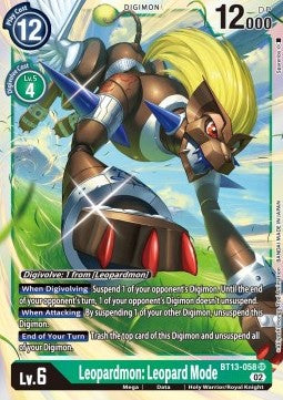 Leopardmon: Leopard Mode (BT13-058) (V.1) - Versus Royal Knights (Super Rare) [BT-13-058]
