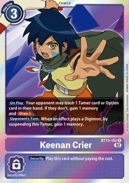 Keenan Crier (BT13-102) - Versus Royal Knights (Rare) [BT-13-102]
