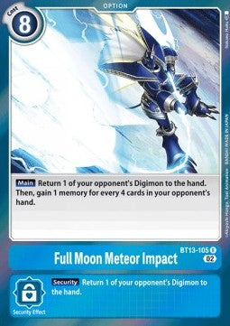 Full Moon Meteor Impact (BT13-105) - Versus Royal Knights (Rare) [BT-13-105]