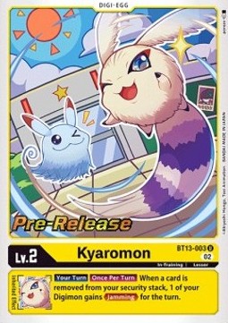 Kyaromon (BT13-003) - Promos: Versus Royal Knights (Uncommon) [BT-13P-003]