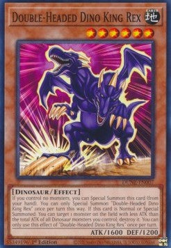 Double-Headed Dino King Rex - Duelist Nexus (Common) [DUNE-007]