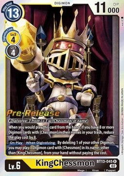 KingChessmon (BT13-045) - Promos: Versus Royal Knights (Rare) [BT-13P-045]