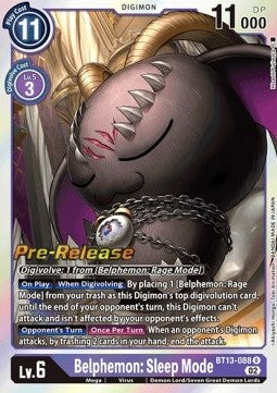 Belphemon: Sleep Mode (BT13-088) - Promos: Versus Royal Knights (Rare) [BT-13P-088]
