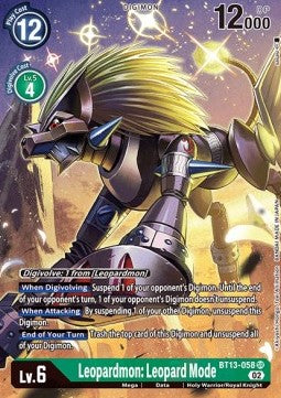 Leopardmon: Leopard Mode (BT13-058) (V.2) - Versus Royal Knights (Alternative Art) [BT-13-058]