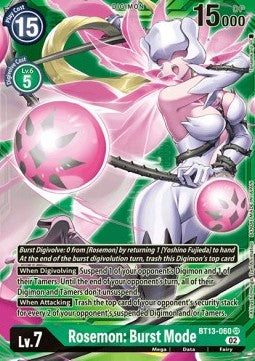 Rosemon: Burst Mode (BT13-060) (V.3) - Versus Royal Knights (Alternative Art) [BT-13-060]