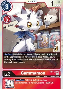Gammamon (RB1-005) (V.1) - Resurgence Booster (Uncommon) [RB-01-005]