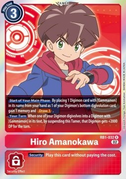 Hiro Amanokawa (RB1-032) (V.1) - Resurgence Booster (Rare) [RB-01-032]