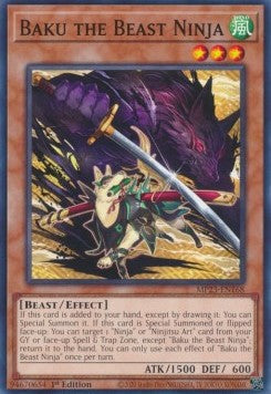 Baku the Beast Ninja - 25th Anniversary Tin: Dueling Heroes Mega Pack (Common) [MP23-168]