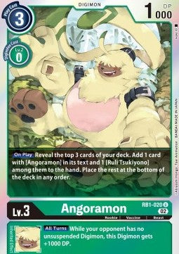 Angoramon (RB1-020) (V.1) - Resurgence Booster (Uncommon) [RB-01-020]