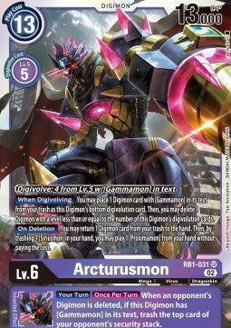 Arcturusmon (RB1-031) (V.1) - Resurgence Booster (Super Rare) [RB-01-031]
