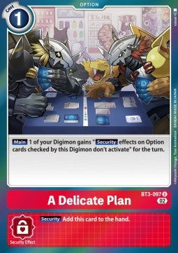 A Delicate Plan (BT3-097) - Resurgence Booster (Uncommon) [RB-01-BT3-097]