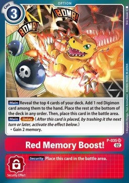 Red Memory Boost! (P-035) (V.1) - Resurgence Booster (Super Rare) [RB-01-P-035]