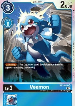 Veemon (BT3-021) - Resurgence Booster (Rare) [RB-01-BT3-021]