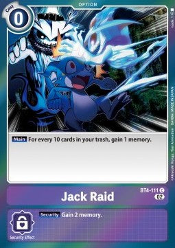 Jack Raid (BT4-111) - Resurgence Booster (Common) [RB-01-BT4-111]