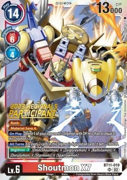 Shoutmon X7 (BT11-019) (V.1) - Championship 2023 Promos (Alternative Art) [CP23-BT11-019]