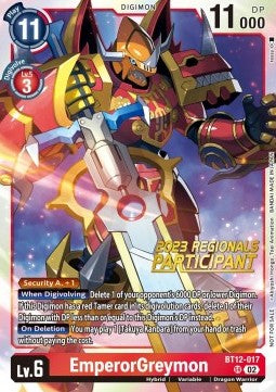 EmperorGreymon (BT12-017) (V.1) - Championship 2023 Promos (Alternative Art) [CP23-BT12-017]