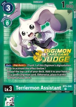 Terriermon Assistant (BT5-046) - Judge Promos (Alternative Art) [JP-BT5-046]