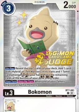 Bokomon (BT7-081) - Judge Promos (Alternative Art) [JP-BT7-081]