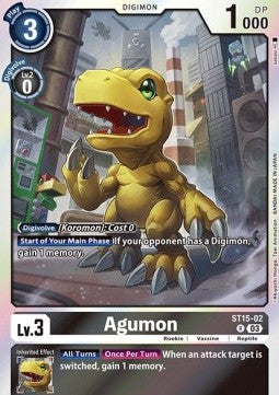 Agumon (ST15-02) (V.1) - Starter Deck: Dragon of Courage (Rare) [ST-15-002]