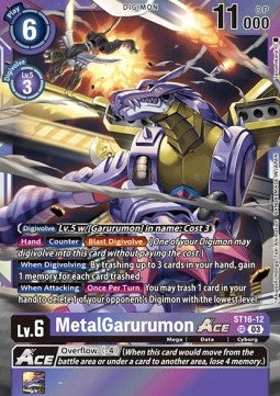 MetalGarurumon Ace (ST16-12) (V.1) - Starter Deck: Wolf of Friendship (Super Rare) [ST-16-012]