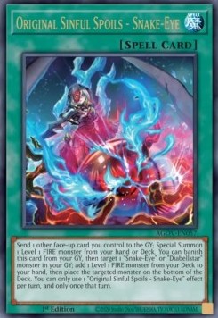 Original Sinful Spoils - Snake-Eye (V.1 - Ultra Rare) - Age of Overlord (Ultra Rare) [AGOV-057]