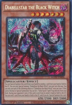 Diabellstar the Black Witch (V.1 - Secret Rare) - Age of Overlord (Secret Rare) [AGOV-006]