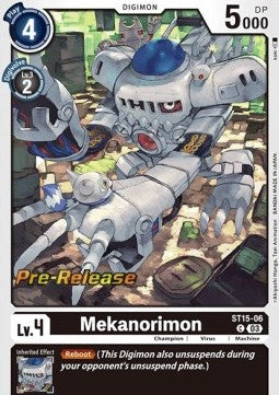 Mekanorimon (ST15-06) (V.2) - Starter Deck: Dragon of Courage (Common) [ST-15-006]