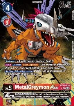 MetalGreymon Ace (BT14-014) (V.3) - Blast Ace (Alternative Art) [BT-14-014]