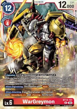 WarGreymon (BT14-101) - Blast Ace (Secret Rare) [BT-14-101]