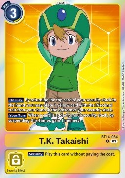 T.K. Takaishi (BT14-084) (V.1) - Blast Ace (Rare) [BT-14-084]
