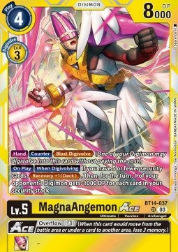 MagnaAngemon Ace (BT14-037) (V.1) - Blast Ace (Super Rare) [BT-14-037]