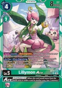 Lillymon Ace (BT14-049) (V.1) - Blast Ace (Super Rare) [BT-14-049]