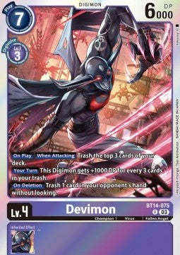 Devimon (BT14-075) - Blast Ace (Rare) [BT-14-075]